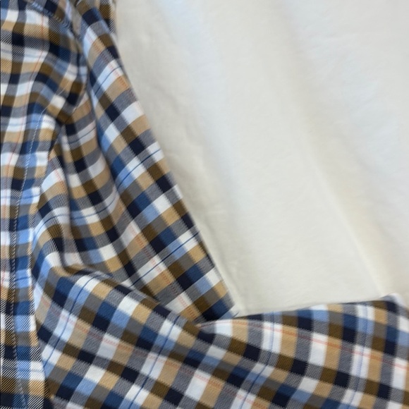 Hugo Boss Blue and Brown Casual Button Down Shirt - Picture 5 of 7